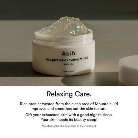 Abib - Rice Probiotics Overnight Mask Barrier Jelly 80ml Miro Paris