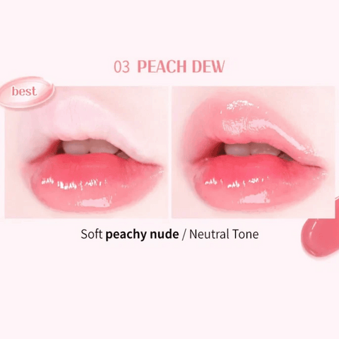 MACQUEEN Dewy Water Glow Lip Tint-03 Peach Dew