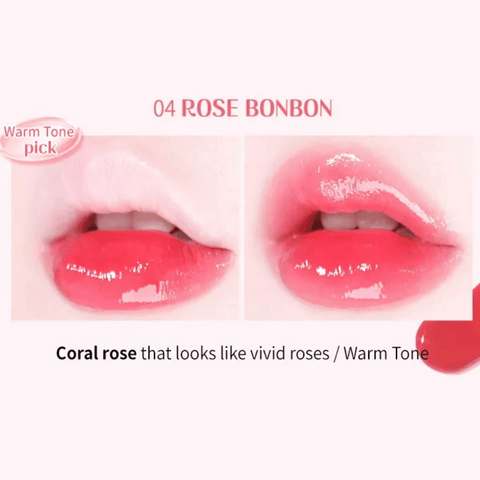 MACQUEEN Dewy Water Glow Lip Tint-04 Rose Bonbon