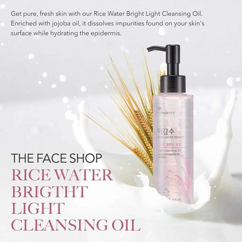 THE FACE SHOP - Light cleansing oil with rice water